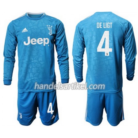 Juventus Turin De Ligt 4 Kinder Ausweich Trikotsatz 2019/20 Langarm (+ Kurze Hosen)